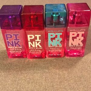 Pink body mists